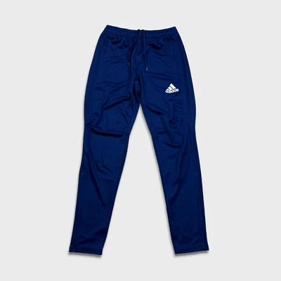 Pantalones de chándal Adidas para hombre pequeños azules a rayas deletrear entrenamiento atlético jogger Foto 1 de 4