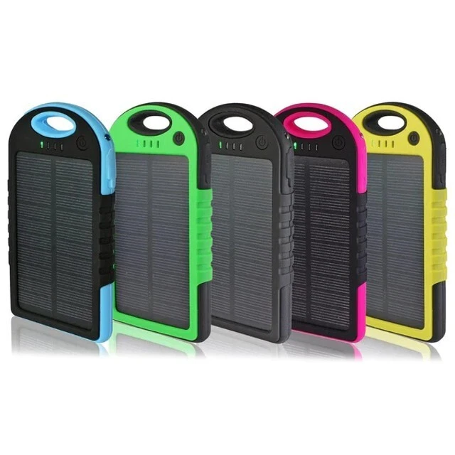 5000 mah Dual-USB Waterproof Solar Power Bank Battery Charger for Cell Phone - Image 1 of 1