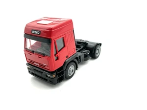 Herpa 142359, Iveco Eurotech Sattelzugmaschine rot, OVP mit Spiegeln - Bild 1 von 2