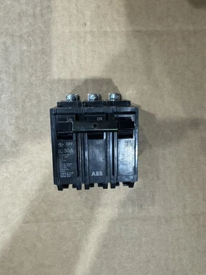 NEW GE / ABB THQB32030 Circuit Breaker 30A 3-Pole 120/240V FREE SHIPPING! - Image 1 of 4