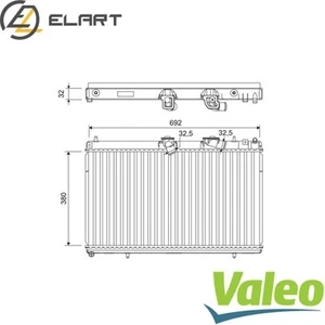 RADIATOR ENGINE COOLING 701214 FOR CHEVROLET LACETTINUBIRA DAEWOO PEUGEOT - Picture 1 of 6