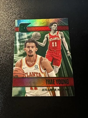 2021-22 Panini Chronicles Essentials GREEN Trae Young #310 SP. - Image 1 of 2