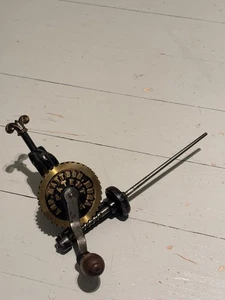 Antique Bobbin Winder – And. Mattson Mora Sweden – Patent Model – Brass Gear – 4 - Picture 1 of 9