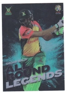 2019 Tap N Play CPL Cricket Card #TTR03 * SHOAIB MALIK * PAKISTAN * GUYANA * /50 - Picture 1 of 2