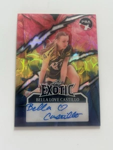 2025 Leaf Eclectic PBA - Bella Love Castillo - Exotic Auto #d 7/8 Parrot - Picture 1 of 2