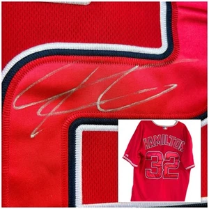 NWT Josh Hamilton LA Angels SIGNED Jersey Majestic Cool Base Size 52 (XXL) - Picture 1 of 8