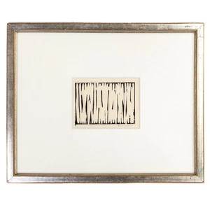Lee Ufan "A Cut Shot 1" Woodblock printing Pencil-signature Framed 1978 - Picture 1 of 9