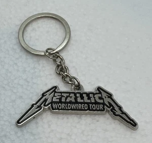 Pewter METALLICA Worldwired Tour Rock Band Silver Metal Keychain - Picture 1 of 1