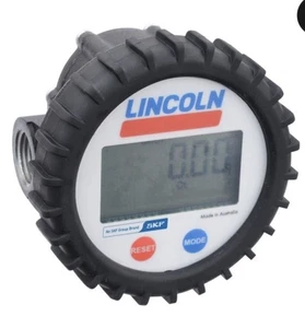 Lincoln 814 Medidor de lubricante digital en línea 1/2”, universal, 8 GPM, Qts, Gal, litros - Imagen 1 de 8
