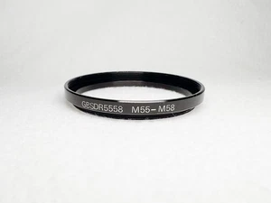Step-up Ring Metal 55-58mm 55mm Lens to 58mm Filter 55mm-58mm Threaded - Picture 1 of 3