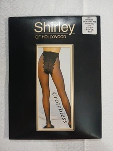 Pantimedias de bikini Shirley of Hollywood beige sin entrepierna medianas/altas eróticas - Imagen 1 de 4