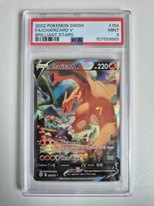 PSA 9 Charizard V 154/172 Brilliant Stars Alternate Art Pokemon Card MINT - Picture 1 of 2