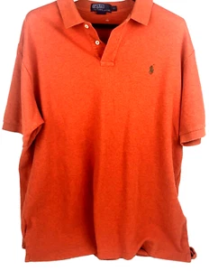 Ralph Lauren Men's Polo Shirt XL Orange Short Sleeve Exclusive Decoration Nice - Picture 1 of 8