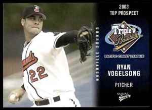 2003 Multi-Ad Pacific Coast League Top Prospects Ryan Vogelsong Nashville Sounds