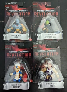 MOTU REVELATIONS ~ SET 4 FIGUREN: TEELA FAKER FISTO SORCERESS ~ ETERNIA MINIS - Bild 1 von 5