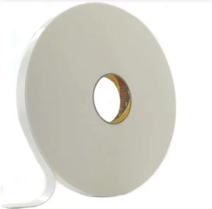 Ruban mousse blanc 3M, épaisseur 0,88 mm, 4430P, ruban mousse acrylique, rouleau de 12 mm x 66 m - Photo 1 sur 2