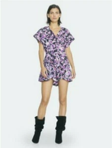 IRO Wooh V-Neck Romper NEW with tags still in bag. floral romper Size 34 Small - Picture 1 of 8