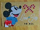 Tapis de paille de cuivre en plein air Disney Mickey Mouse Love & Joy Noël 18 x 28 
