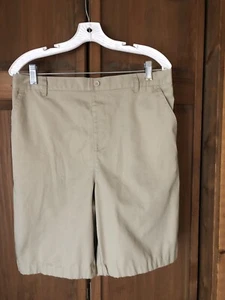 Boys Size 20 Husky Elastic Waist Khaki Shorts By French Toast - Picture 1 of 5