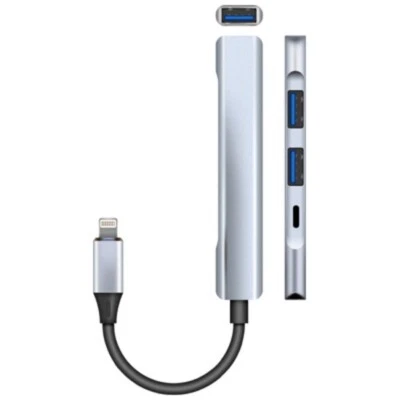 Lightning to 3 USB-3 Sockets 20W lightning Fast Charger Hub for iPhone, iPad IOS - Image 1 of 3