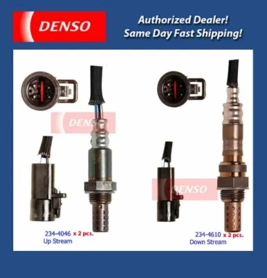 Juego de 4 sensores de oxígeno Denso flujo ascendente y descendente. para Ford Mustang 99-03 3,8 L 4,6 L Foto 1 de 3