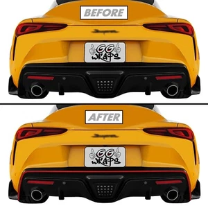 Superposición de calcomanía de vinilo Redout para difusor trasero Toyota Supra 2020-23 a rayas - Imagen 1 de 5