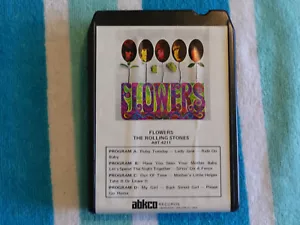 ROLLING STONES Flowers 8-TRACK Abkco 1967/1970's Reissue - Picture 1 of 2