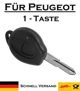 1x Carcasa Llave Coche Para Peugeot - Repuesto 1 Botón Mando a Distancia KS37 - Imagen 1 de 4
