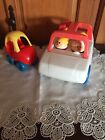 Little Tikes Toddle Tots Family Car 0674 Chunky Toddle Tots Figures Vintage Lot