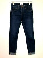 Women Jeans Pants Capri Crop Attention Skinny Dark Wash Denim Size 4 6 8 12 