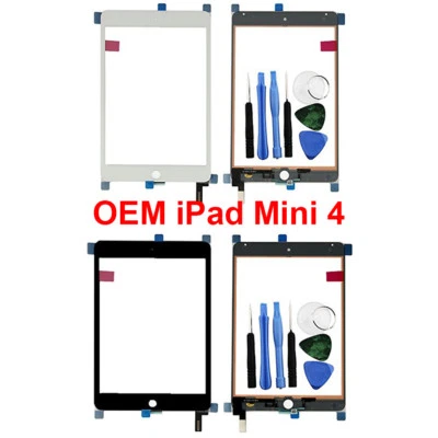 Digitizer Glass Touch Screen For iPad Mini 4 A1538 A1550 Replacement W/Tools, - Image 1 of 4