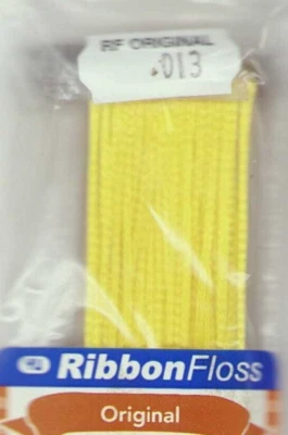 Japanese 3 mm YLI Ribbon Floss #013 YELLOW 15 yds Cross Stitch Needlepoint - Image 1 of 2