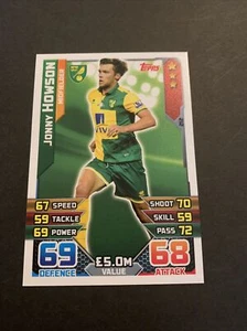 2015/16 Norwich City Jonny Howson Topps Match Attax #212 - Picture 1 of 2