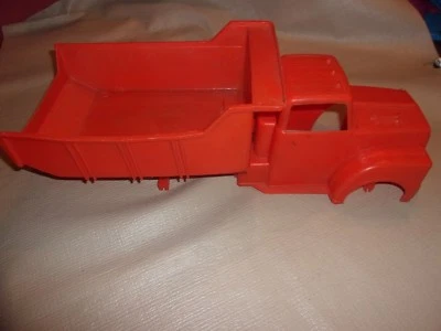Vintage Orange Plastic Farm Dump Truck - Image 1 of 4