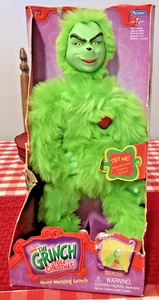 Dr Seuss HOW THE GRINCH STOLE CHRISTMAS Warming Heart Plush Doll Nib - Picture 1 of 7