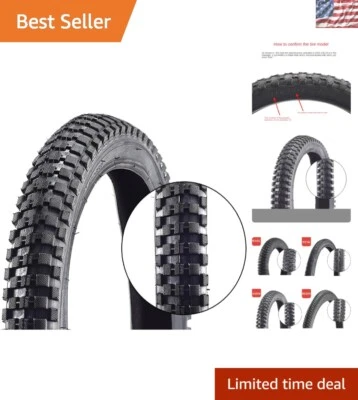 Neumáticos de bicicleta 16x2,4: rendimiento duradero para BMX, ciclismo de montaña y carretera Foto 1 de 4