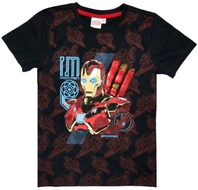 Marvel Iron Man Boy's Reversible Flip Sequins Graphic T-Shirt (Size: 10) NEW - Image 1 of 4