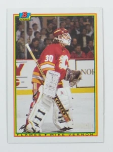 1990-91 Bowman Hockey #94 Mike Vernon - Picture 1 of 2