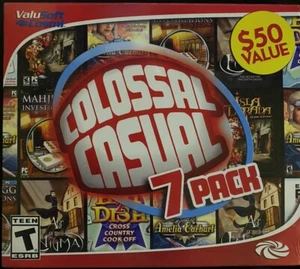Colossal Casual 7 Pack PC Computer Video Games New Sealed - Picture 1 of 2