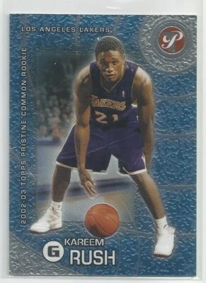 2002-03 Topps Pristine Карим Раш дебютант No108 Los Angeles Lakers RC Tigers - Изображение 1 из 2