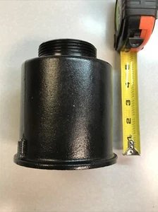 B-box Adapter 2-1/2” MNPT X 3” FNPT Buffalo Curb Box Water Service Cast Iron - Picture 1 of 11