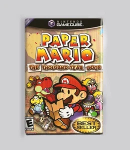 PAPEL MARIO / GAMECUBE - 2""x3"" IMÁN NEVERA (Caja Nintendo Game Retro Super Smash - Imagen 1 de 3