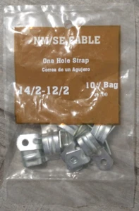Sigma Electric NM/SE One-Hole Strap/Clamp for 14/2 - 12/2 AWG Sheathed Cable - Picture 1 of 2