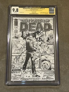 Walking Dead 10th Anniversary #1 CGC 9.8 SS Robert Kirkman & Charlie Adlard 2013 - Picture 1 of 2