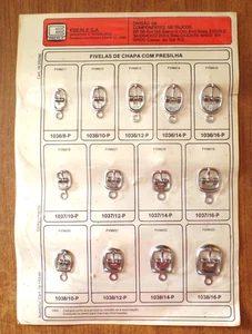 Vintage Verkäufer Muster EBERLE S.A. Divisao de Componentes Metalicos (L) - Bild 1 von 2