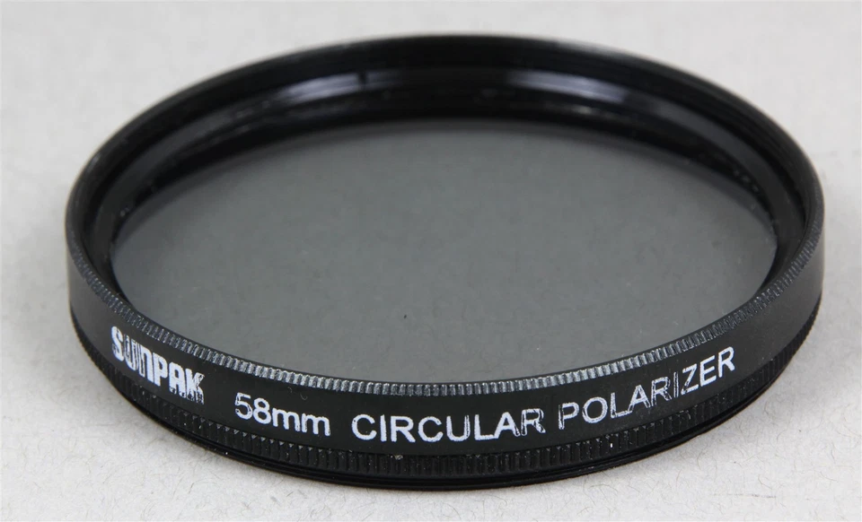 58mm Screw-In Filter SUNPAK CIRCULAR POLARIZING POLARIZER Made in JAPAN - Image 1 of 1