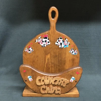 Soporte de placa de papel de madera de campo vintage Farmcore Farmcottagecore Cottage Core Foto 1 de 4