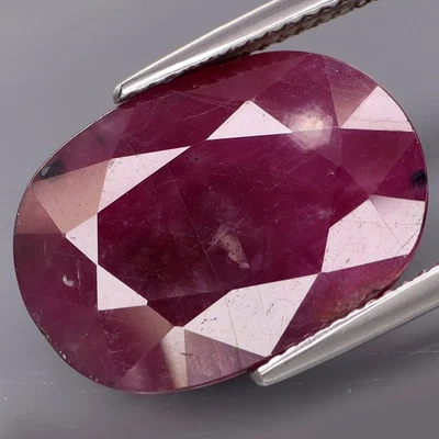 19.13Ct.Precious Gem Natural HUGE Purplish Red UNHEATED Ruby Winza,Tanzania - Image 1 of 4