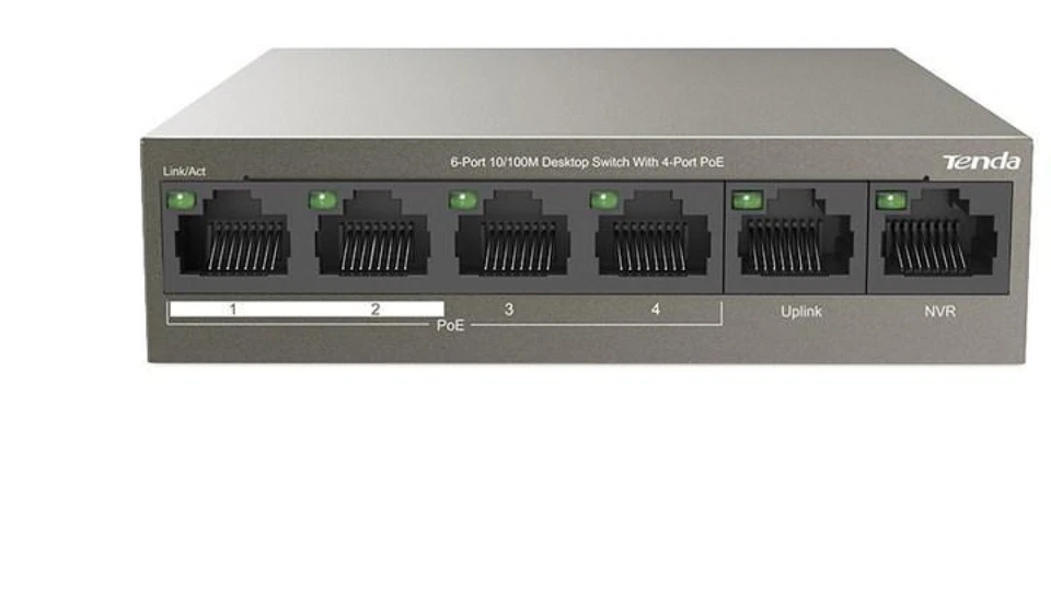 6932849431698 SWITCH POE TENDA TEF1106P-4-63W TENDA - Image 1 of 1