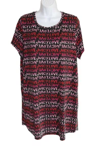 Romantisches Juicy Couture Schlafshirt schwarz rot Babydoll Kleid Y2K Damen XL-#18 - Bild 1 von 5